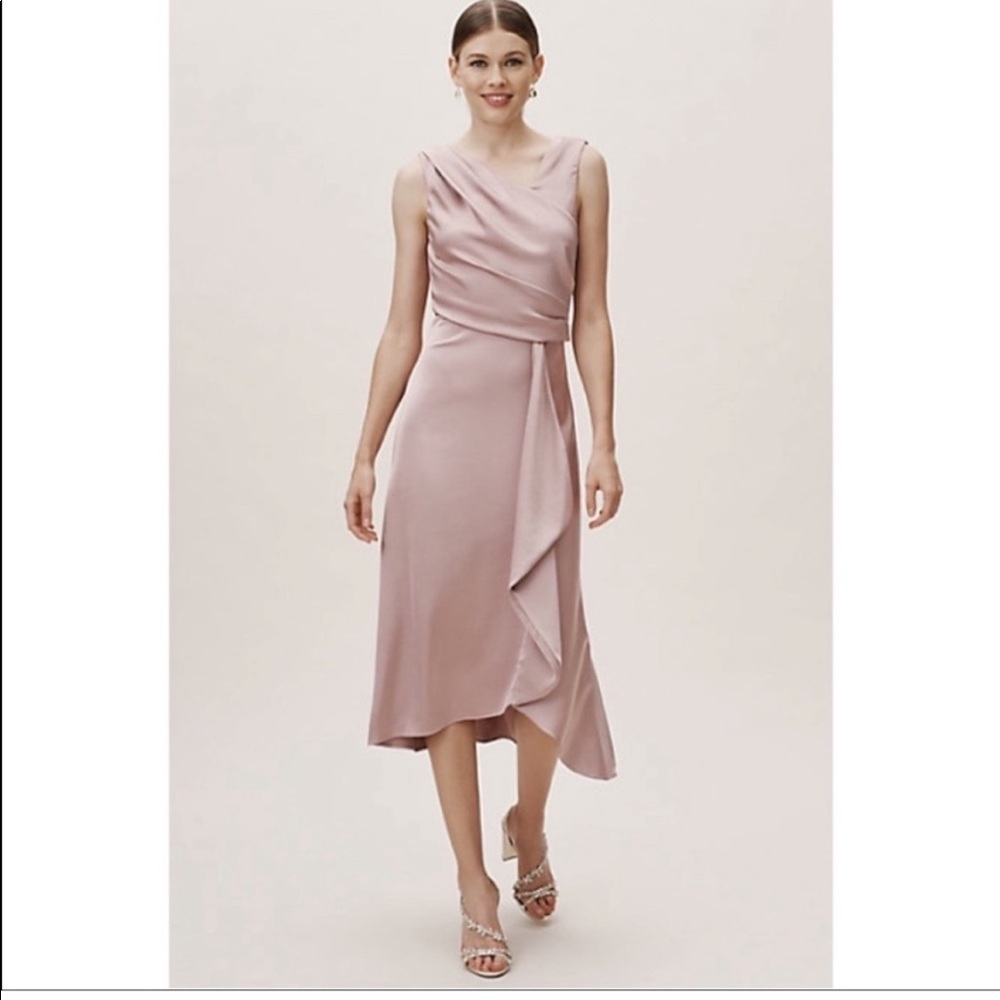 BHLDN Aston satin midi dress
